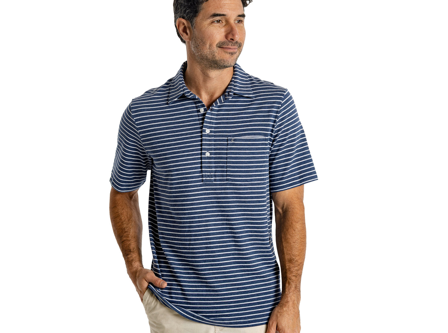 Easy Knit Players Shirt - Heather Navy