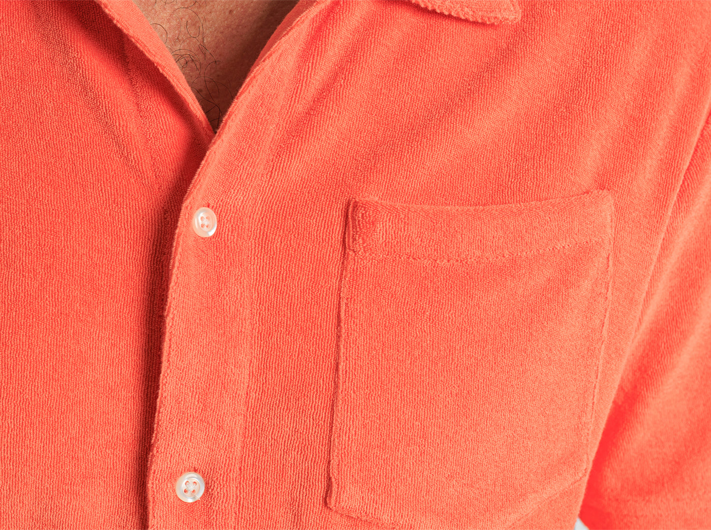 Terrycloth Button Down - Picante