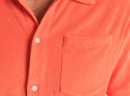 Terrycloth Button Down - Picante
