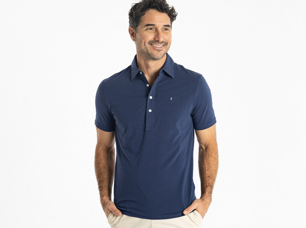 Slim Fit Top Shelf Range Polo Navy Blue