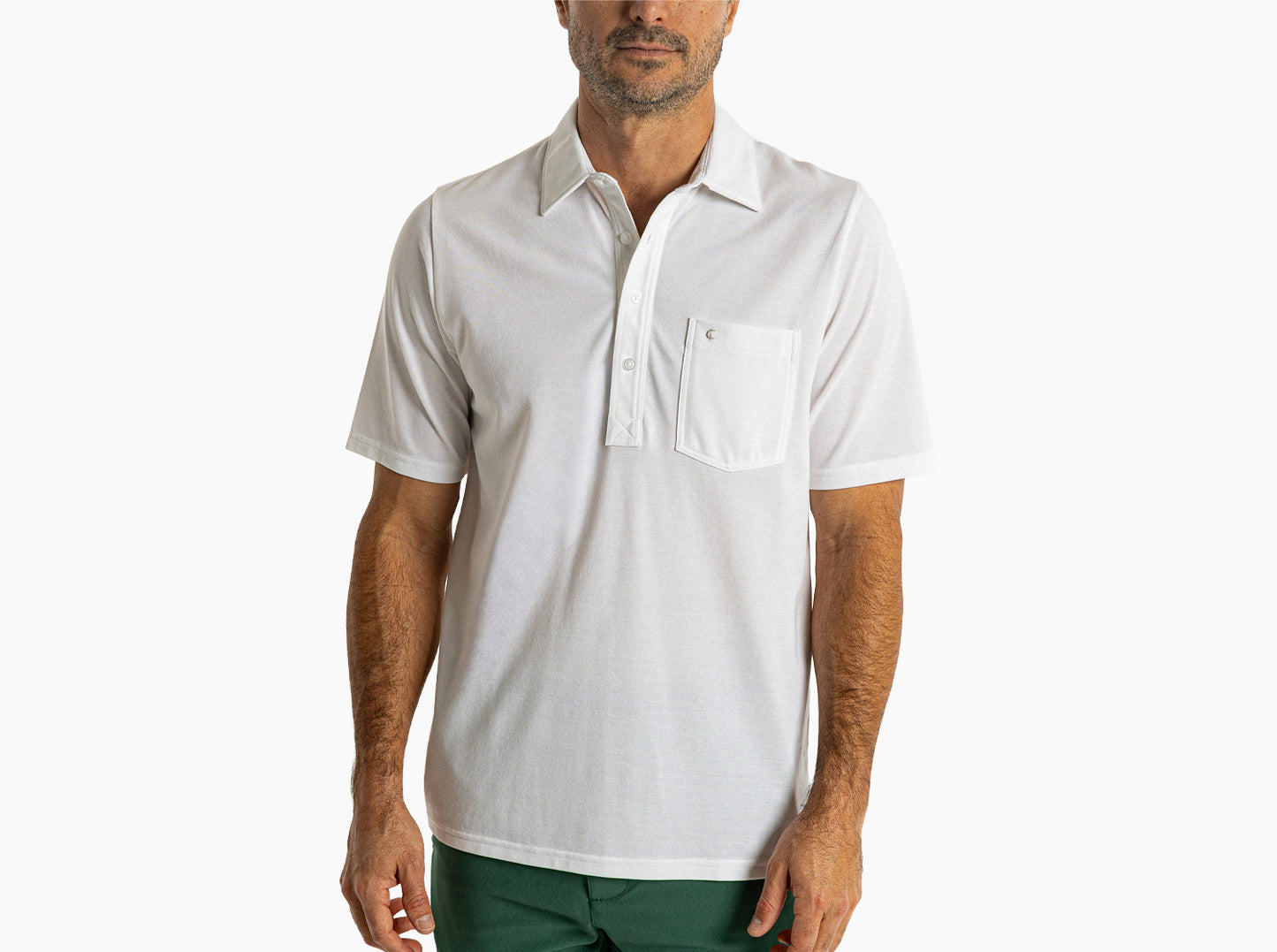 Oxford Pique Players Shirt - White