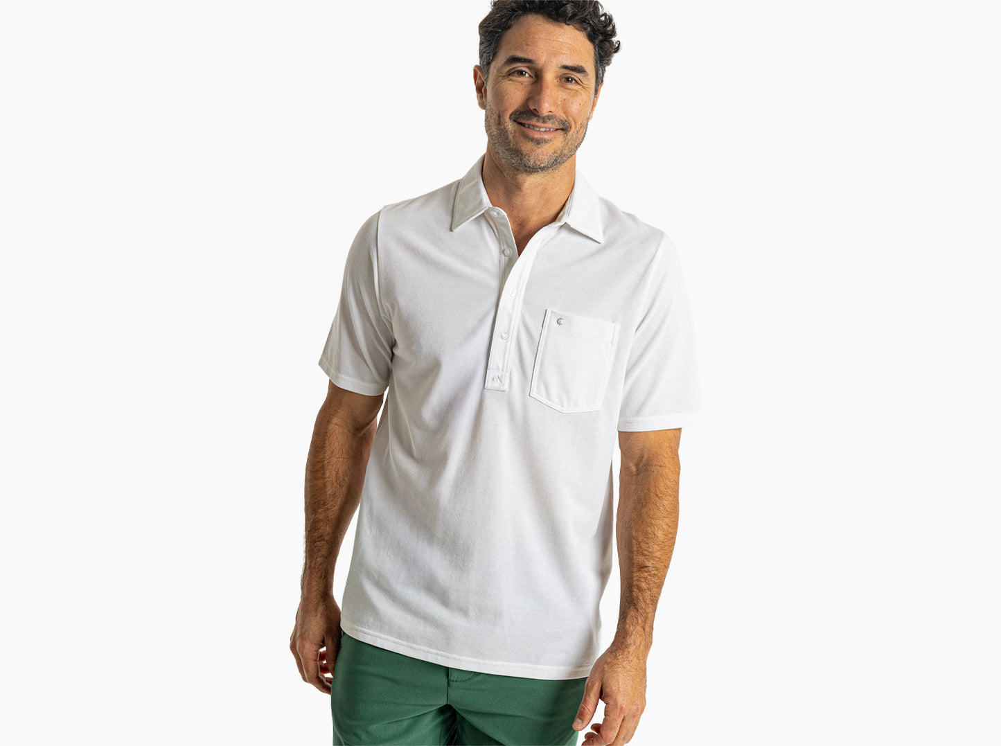 Oxford Pique Players Shirt - White