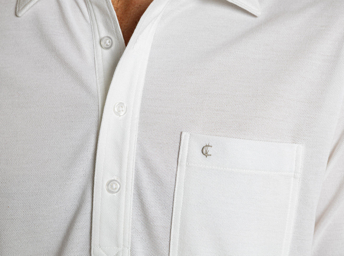 Oxford Pique Players Shirt - White