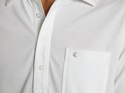 Oxford Pique Players Shirt - White