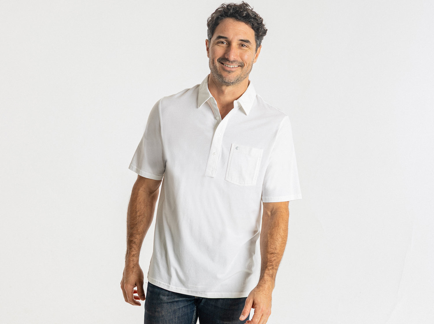 Criquet Men's Top-Shelf Players Shirt Great White / XL