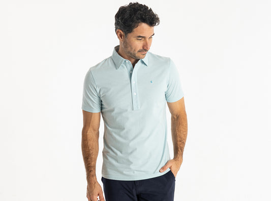 Slim Fit Top-Shelf Range Polo - Low Tide