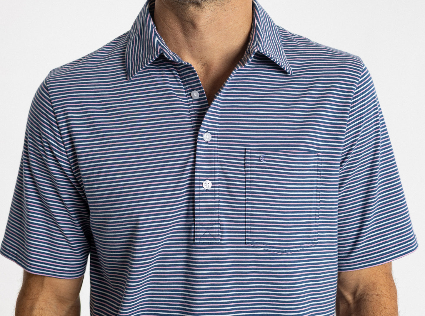 Top-Shelf Players Shirt - Stewart Stripe - Navy