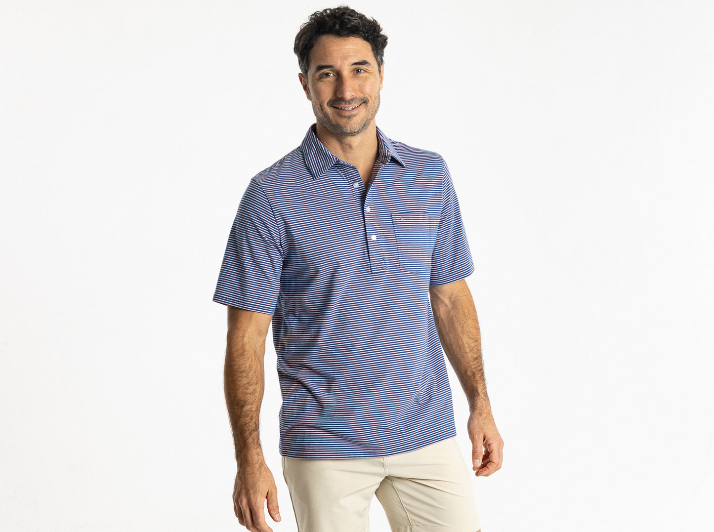 Top-Shelf Players Shirt - Stewart Stripe - Navy