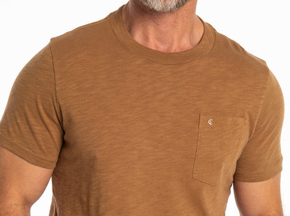 Slub Cotton Pocket T-Shirt - Cedar