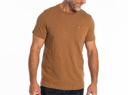 Slub Cotton Pocket T-Shirt - Cedar
