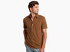 Slim Fit Top-Shelf Range Polo - Pecan Microstripe