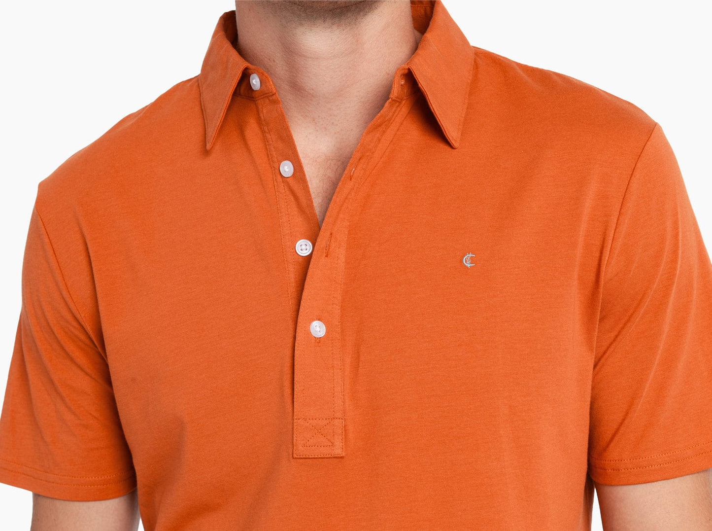 Slim Fit Top-Shelf Range Polo - Burnt Orange