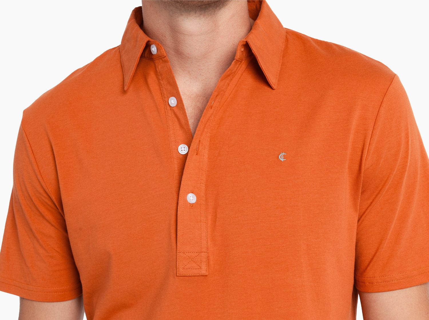 Slim Fit Top-Shelf Range Polo - Burnt Orange - Secondary
