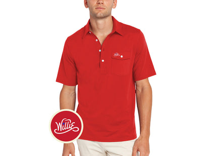 Willie Nelson Players Shirt - The Outlaw - Red
