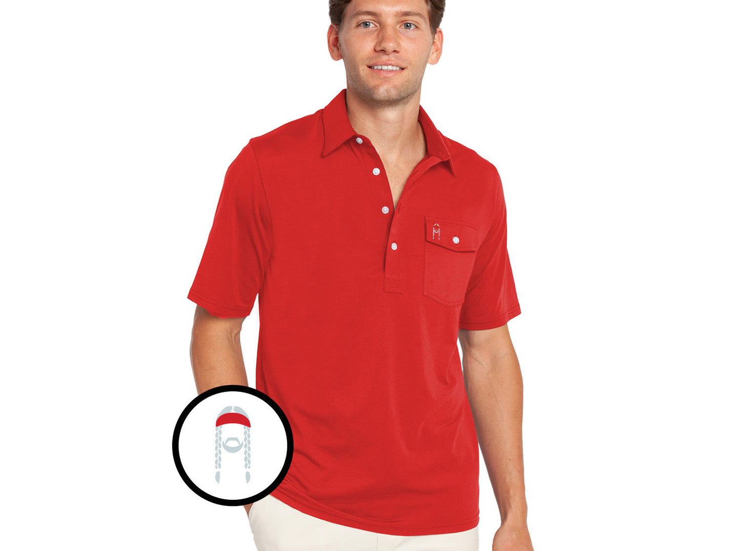 Willie Nelson Players Shirt - The Icon - Red