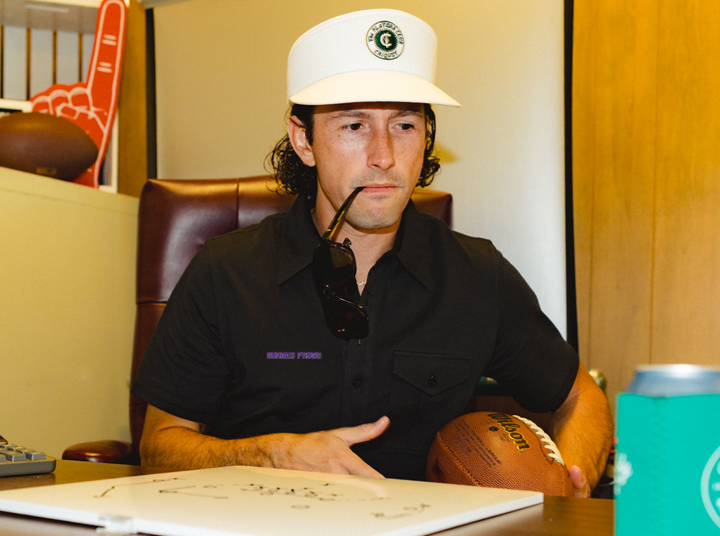 TCU - Retro Coach's Players Shirt - Horned Frogs Text - Black