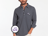 TCU - Long Sleeve Players Shirt - Horned Frog - Blue Steel