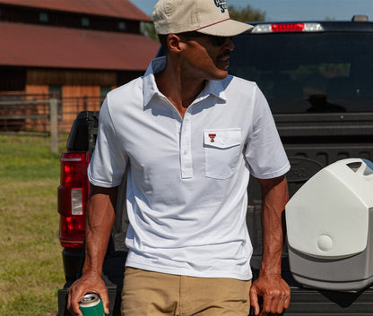 Texas Tech - Coach's Performance Players Shirt - TT Mark - White