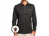 Texas Tech - Jacquard Long Sleeve Range Polo - Raider Red - Black