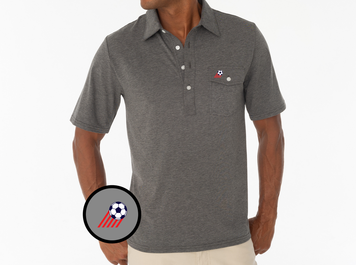 Talisman Performance Players Shirt Ball & Stripes Heather Grey