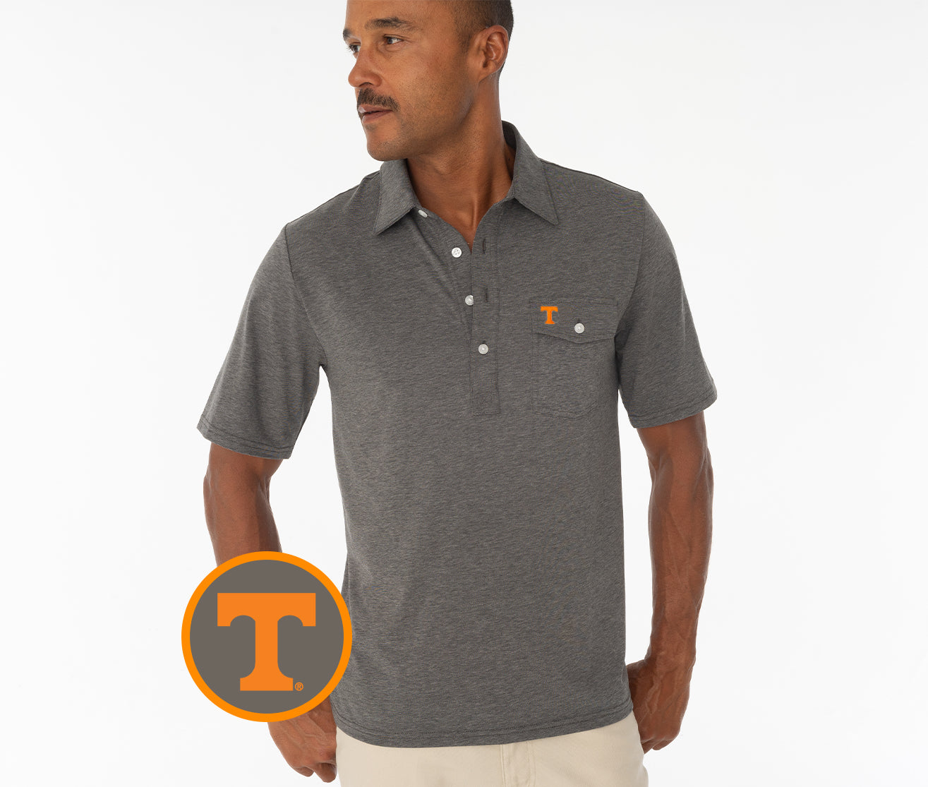 Tennessee - Coach's Performance Players Shirt - T - Heather Gray