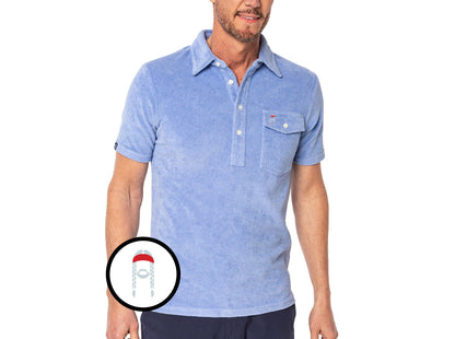 Willie Nelson Terrycloth Players Shirt - The Icon - Perry Winkle