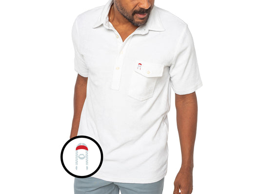 Willie Nelson Terrycloth Players Shirt - The Icon - White