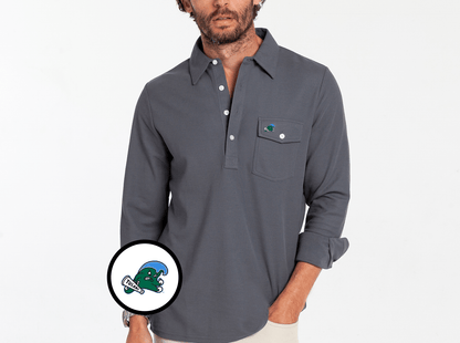 Tulane - Long Sleeve Players Shirt - Riptide - Blue Steel