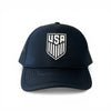 US Soccer Crest Black Trucker