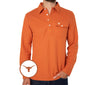 Texas - Long Sleeve Players Shirt - Longhorn - Burnt Orange