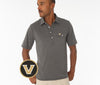 Vanderbilt - Coach's Performance Players Shirt - V Mark - Heather Grey