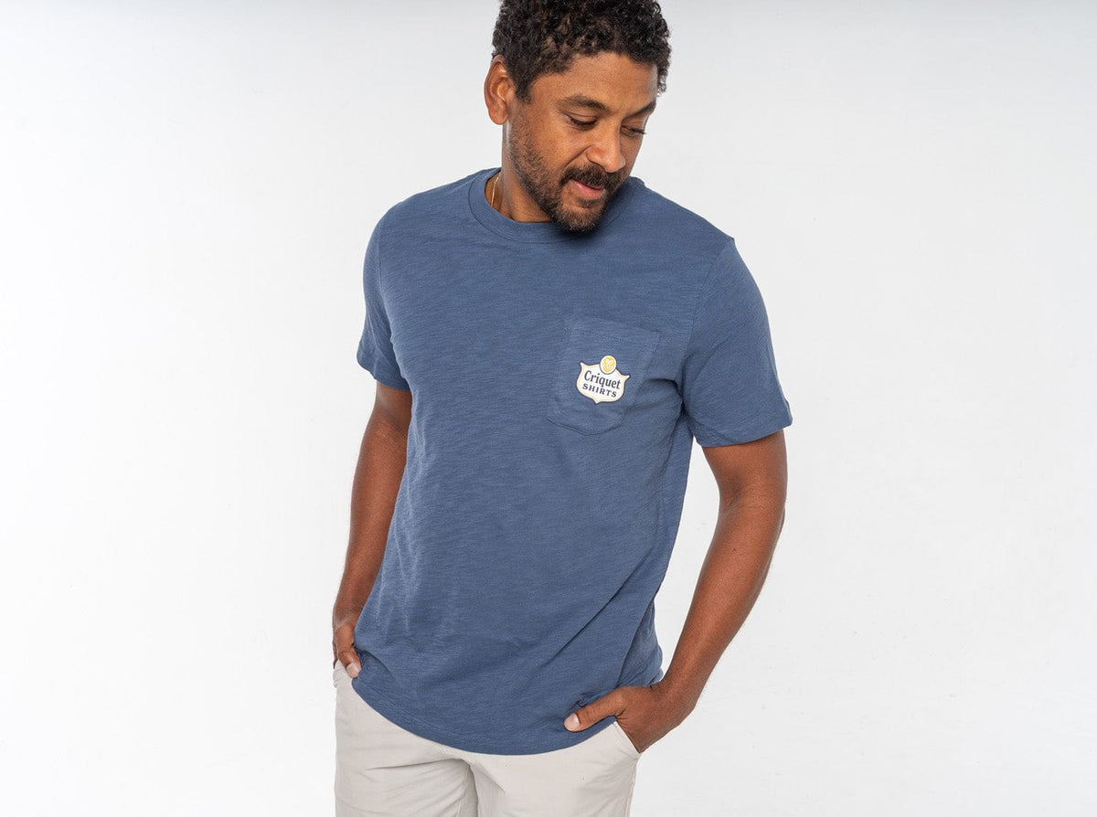 Slub Graphic T Shirt Lions Badge Vintage