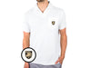 Army - Terrycloth Polo - Shield - White