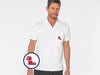 Ole Miss - Terrycloth Polo - Ole Miss Stacked - White
