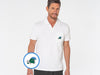 Tulane - Terrycloth Polo - Riptide - White