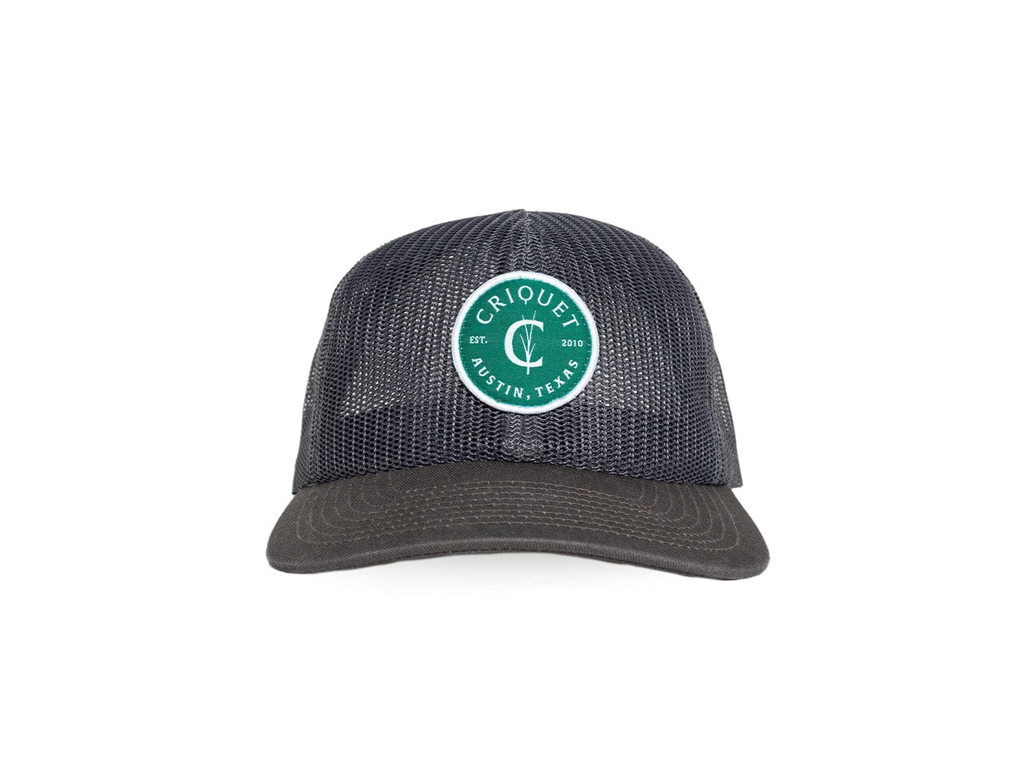 All Mesh Trucker Hat - Criquet Badge - Gray - Secondary