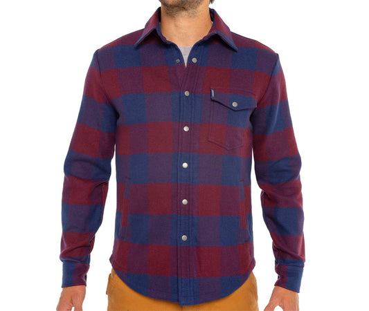 Flannel Shirt Jacket - Buffalo Check - Navy