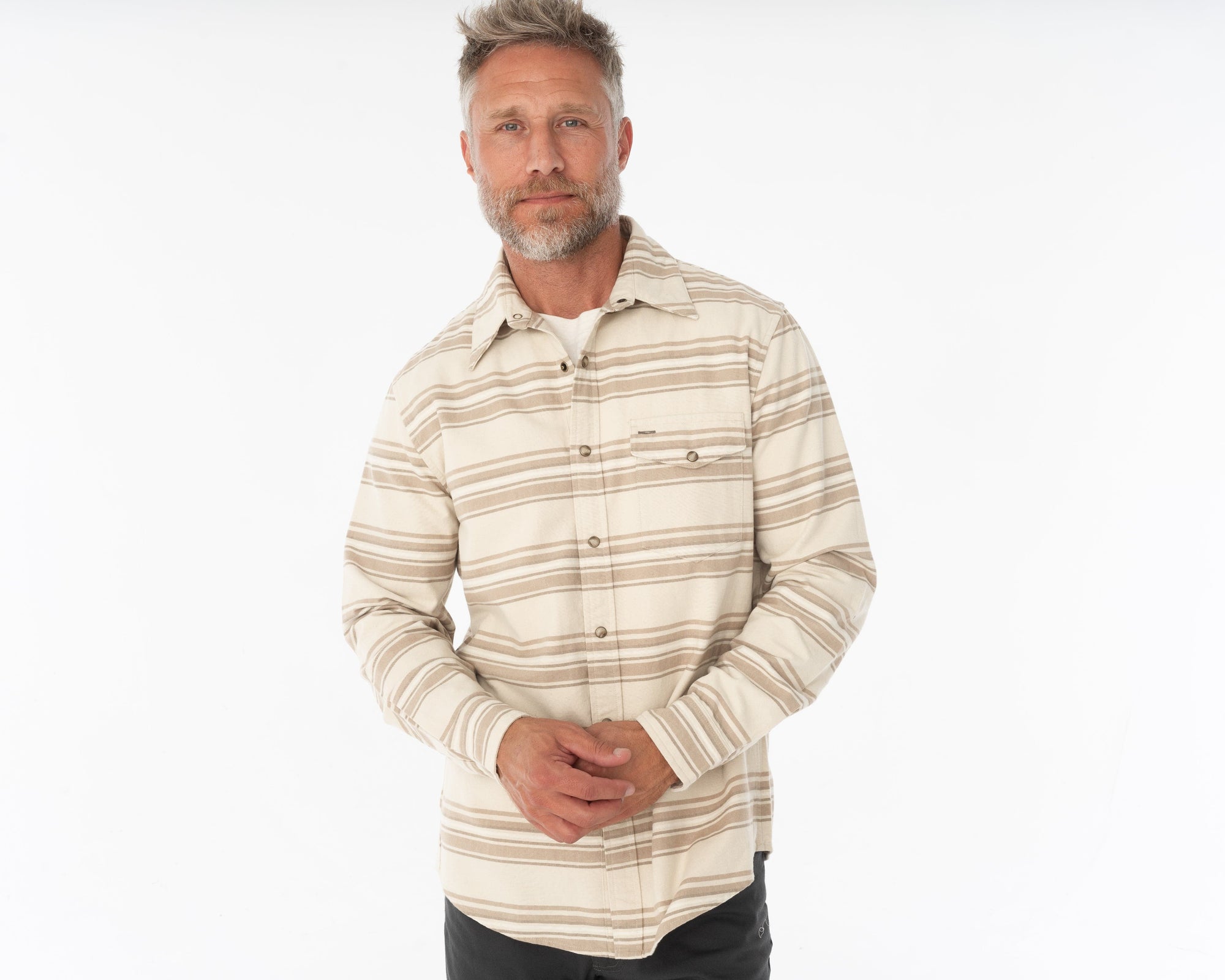 The J.R. Shirt - Blanket Stripe - Natural - Secondary