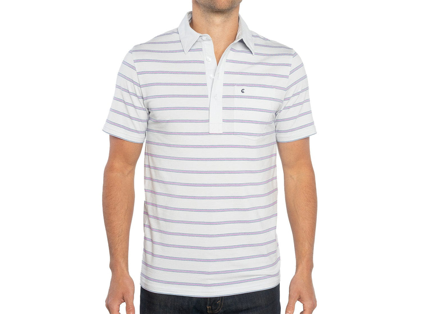 Top-Shelf Players Shirt - Scandi Stripe - Blue