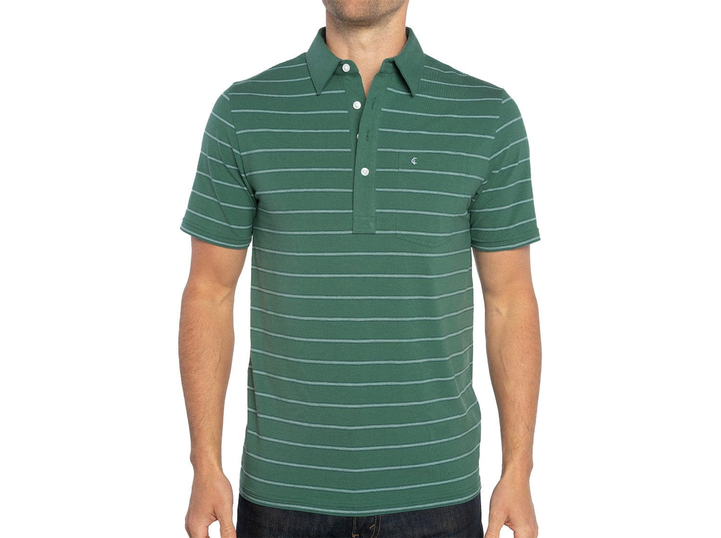 Top-Shelf Players Shirt - Scandi Stripe - Green