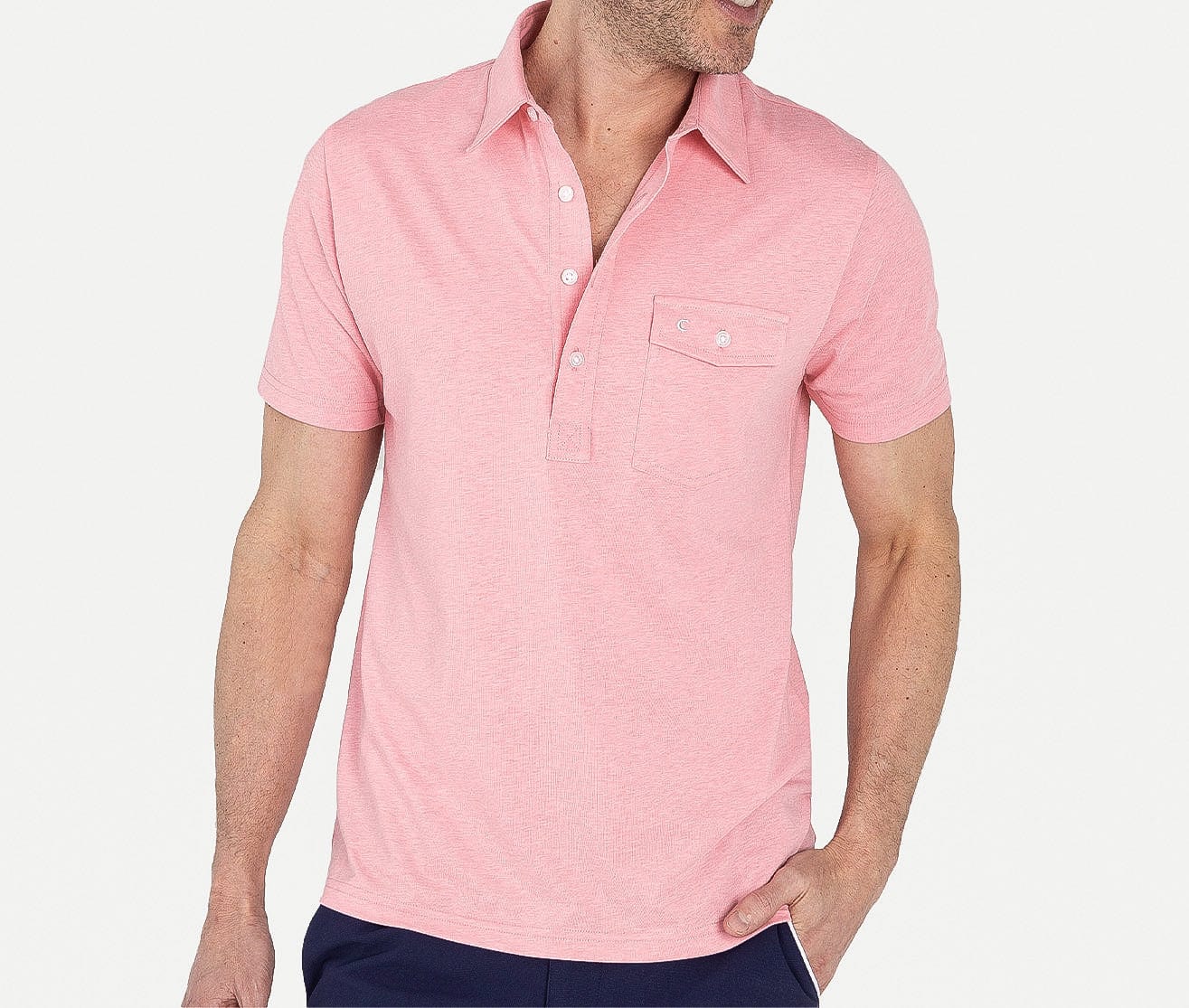 Slim Fit Performance Players Shirt - The Flamingo - Secondary