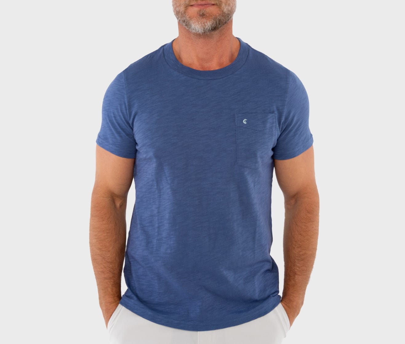 Slub Cotton Pocket T-Shirt - Vintage Indigo