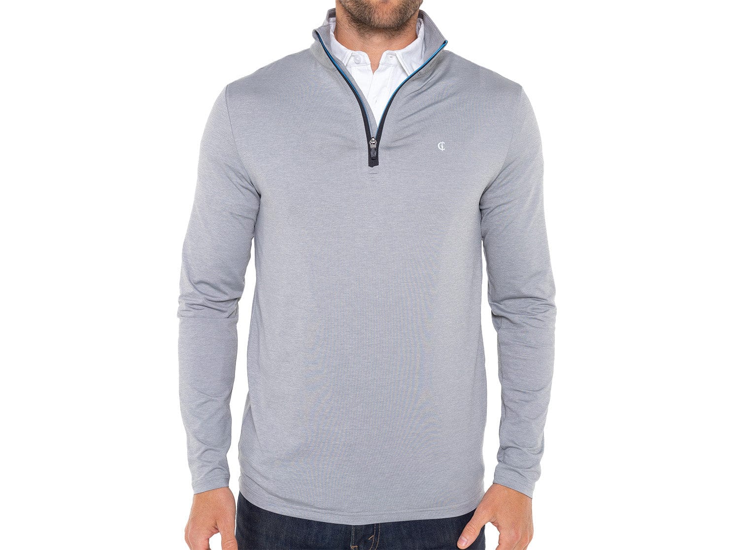 Feather Performance Pullover - Heather Gray