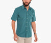 Short Sleeve Corduroy Pearl Snap - Hydro