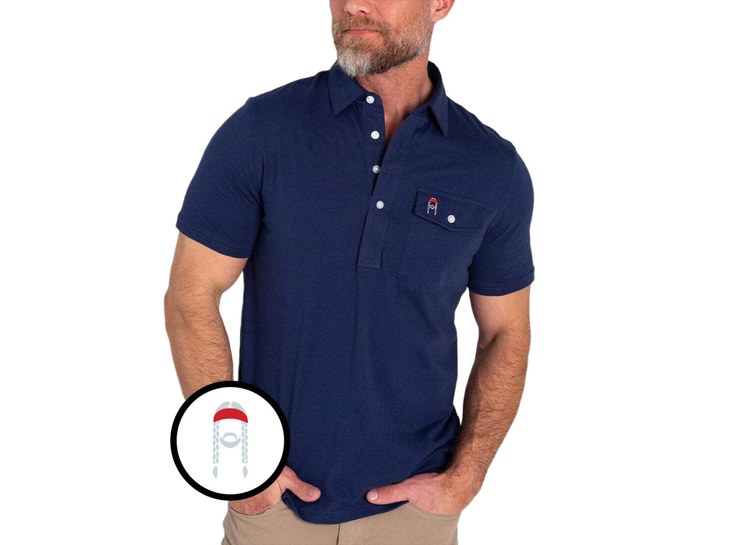 Willie Nelson Players Shirt - The Icon - Navy