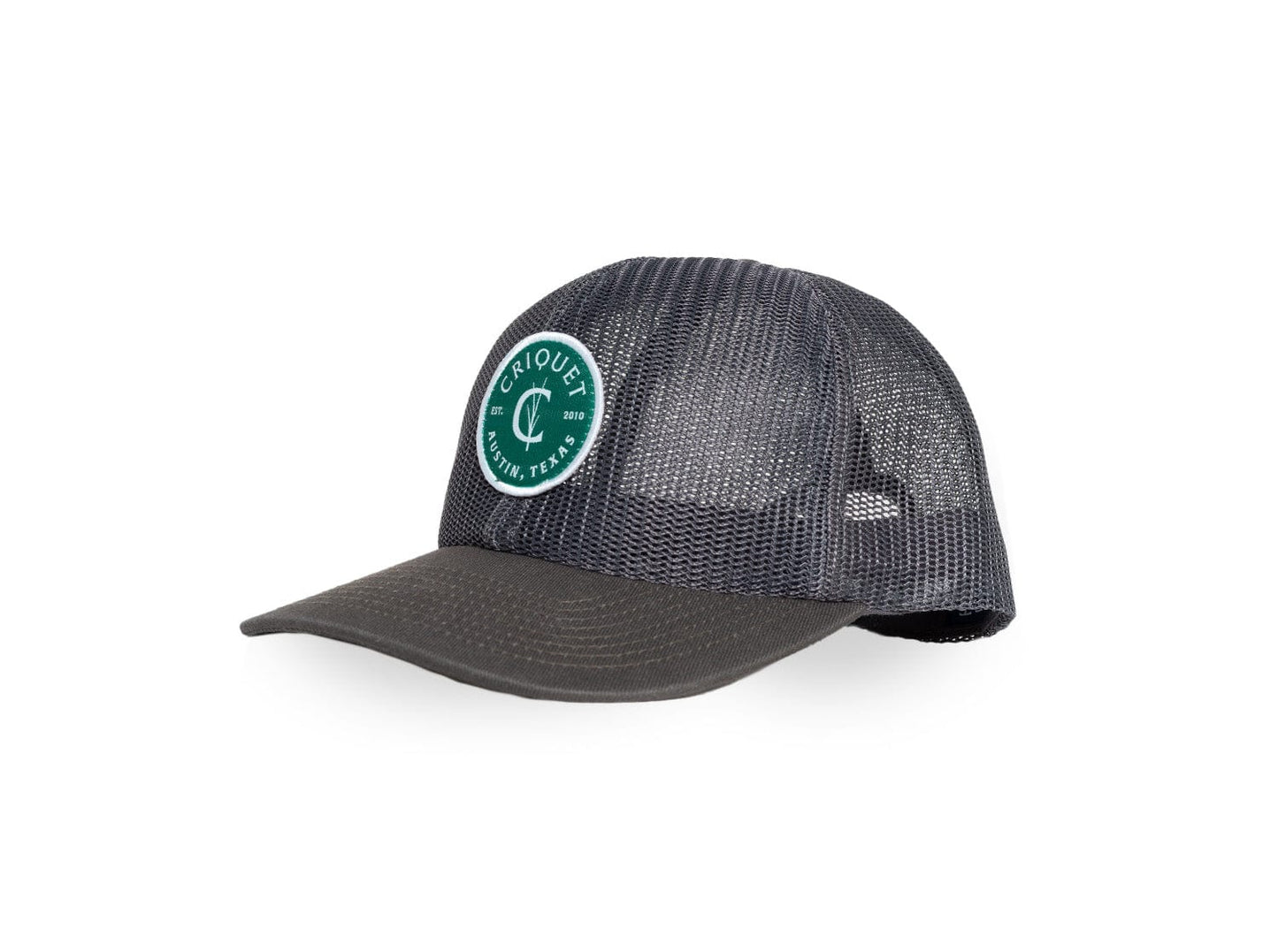 All Mesh Trucker Hat - Criquet Badge - Gray
