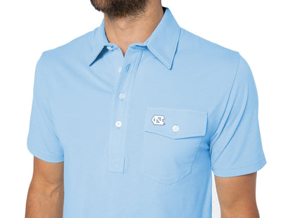 North Carolina - Coach's Players Shirt - UNC Interlock - Lt. Blue