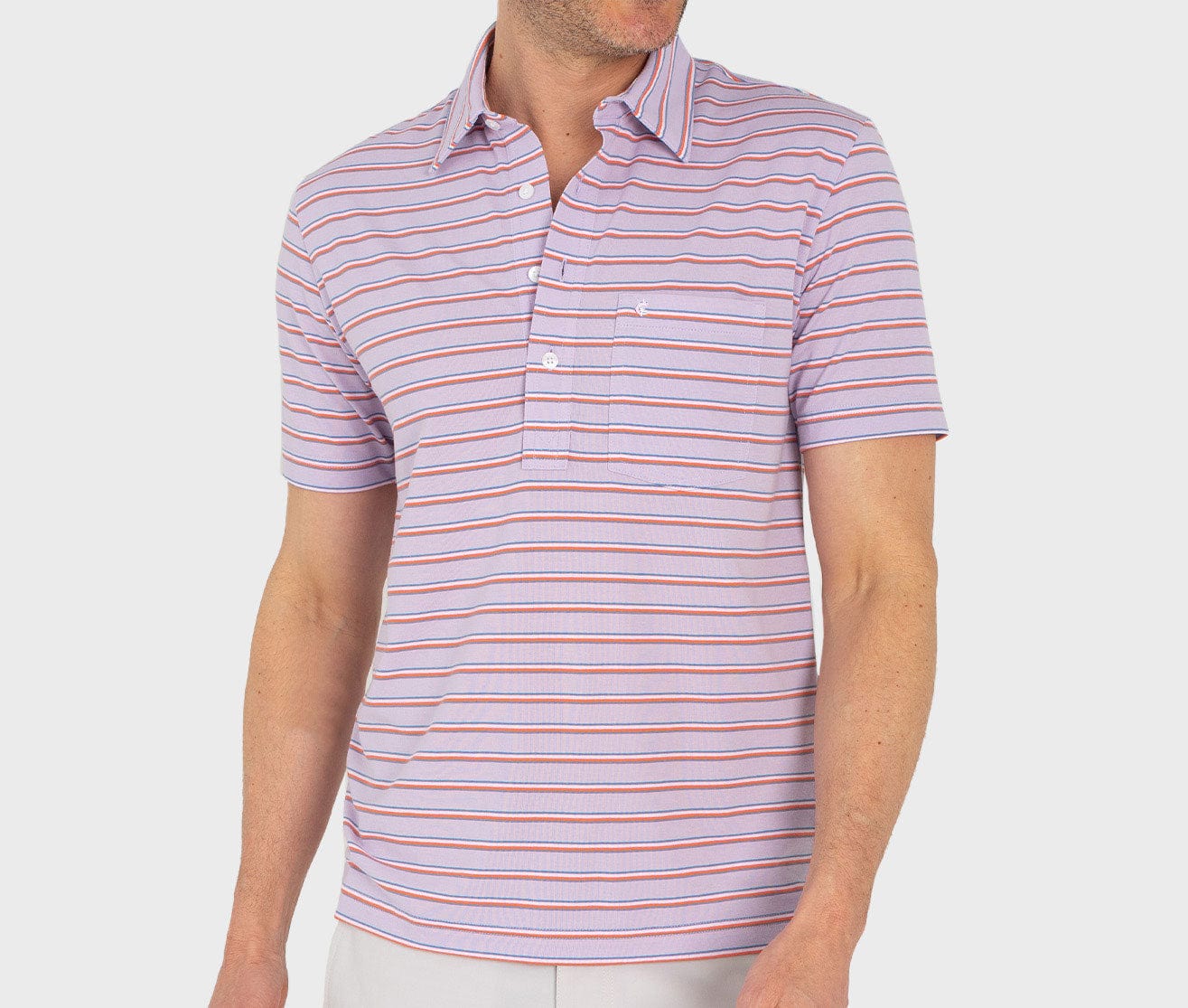 Performance Players Shirt - Martin Stripe - Orchid