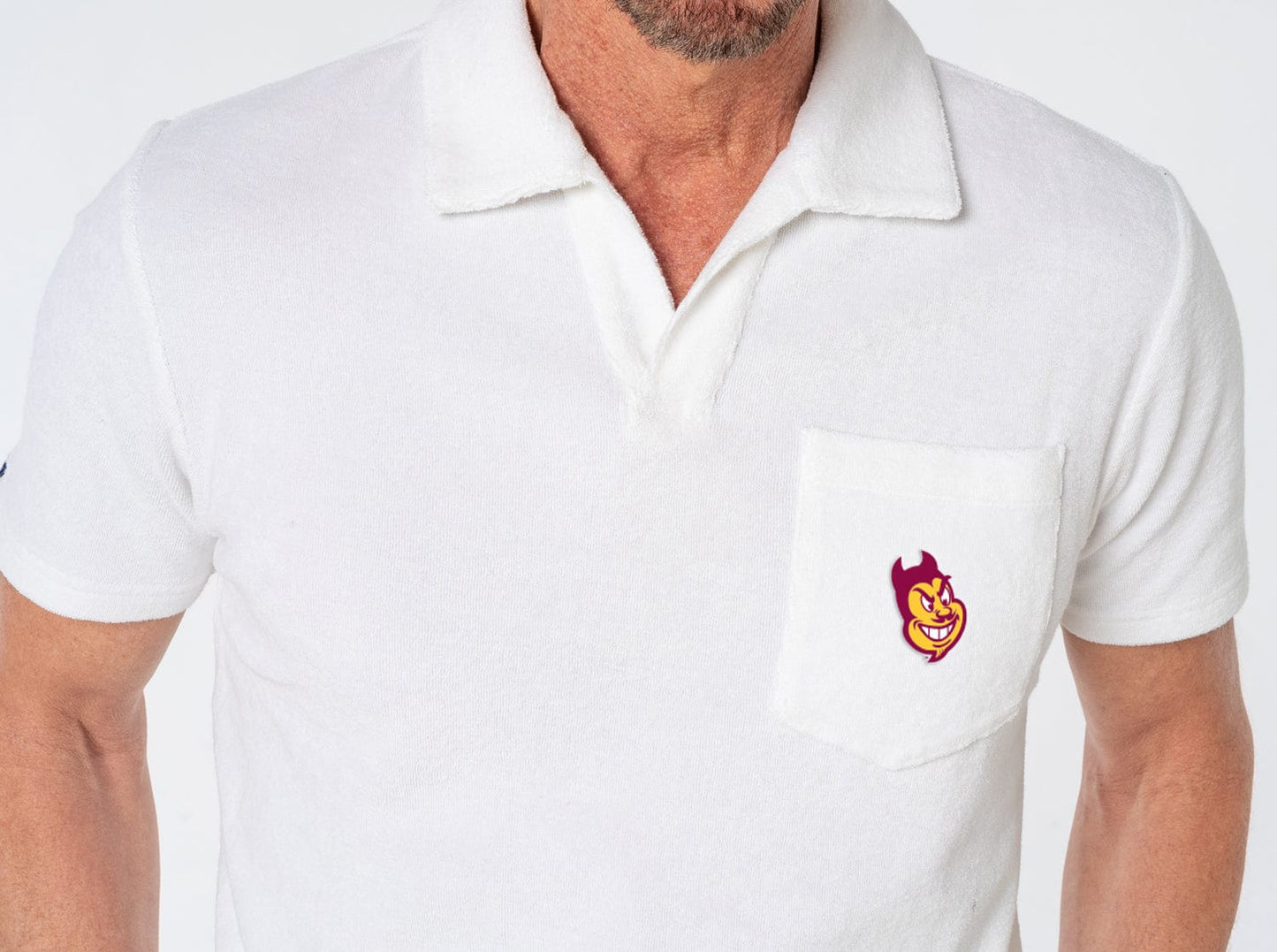 Arizona State - Terrycloth Polo - Sparky - White