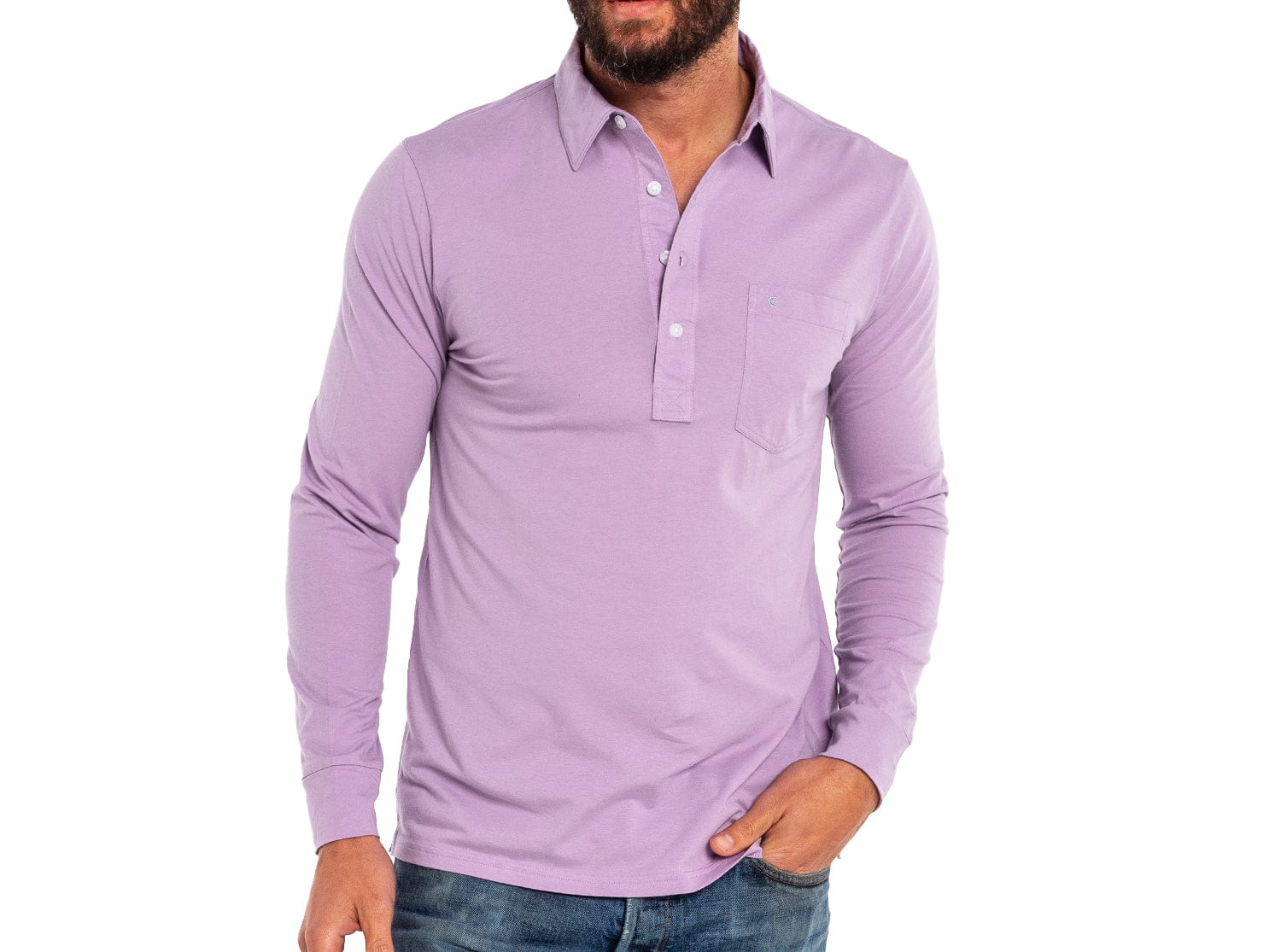 Top-Shelf Long Sleeve Players Shirt - Lavender Haze